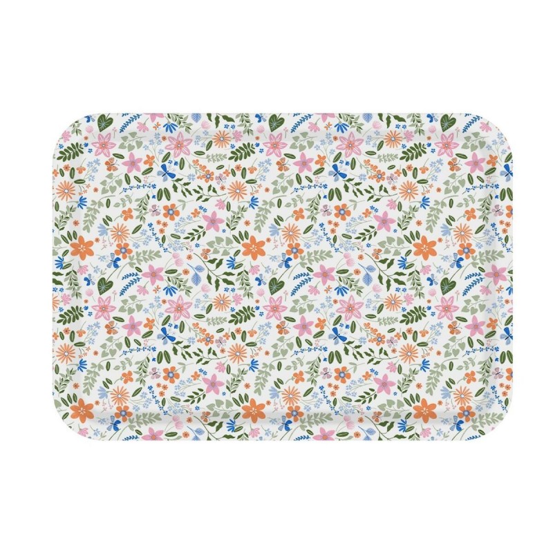 Vassoio Versa Polietilene RPET 27 x 2,2 x 38 cm Fiori