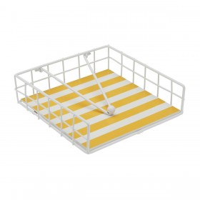 Portatovagliolo Versa Giallo Metallo 35 x 0,03 x 25 cm Righe