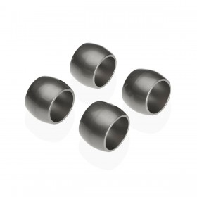 Anello portatovagliolo Versa Argentato polipropilene 4,7 x 3,2 x 4,7 cm 4 Pezzi