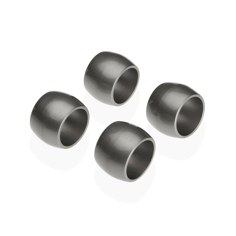 Anello portatovagliolo Versa Argentato polipropilene 4,7 x 3,2 x 4,7 cm 4 Pezzi