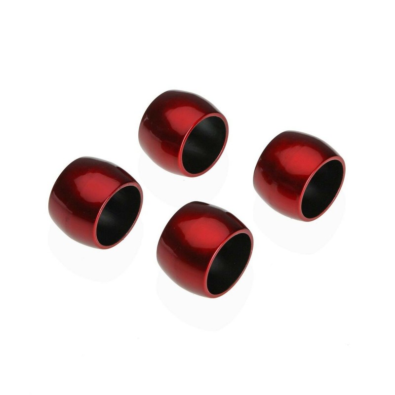 Anello portatovagliolo Versa Rosso polipropilene 4,7 x 3,2 x 4,7 cm 4 Pezzi