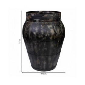 Vaso Alexandra House Living Grigio Legno di mango 45 x 57 x 45 cm