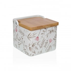 Portasale con Coperchio Versa Caprice Ceramica Dolomite 12,2 x 11,5 x 12,2 cm