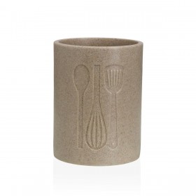 Contenitore per Utensili da Cucina Versa Resina Ceramica 13 x 17,5 x 13 cm