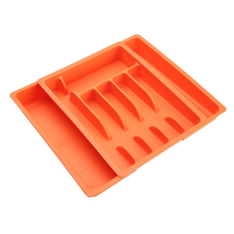 Vassoio Portaposate Versa Arancio polipropilene 38 x 6 x 48 cm
