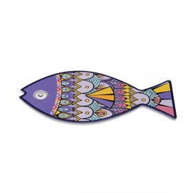 Sottopentola Versa Sughero Ceramica Pesce 14 x 0,7 x 20 cm
