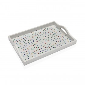 Vassoio Versa Dotty Legno MDF 24 x 4,5 x 34 cm