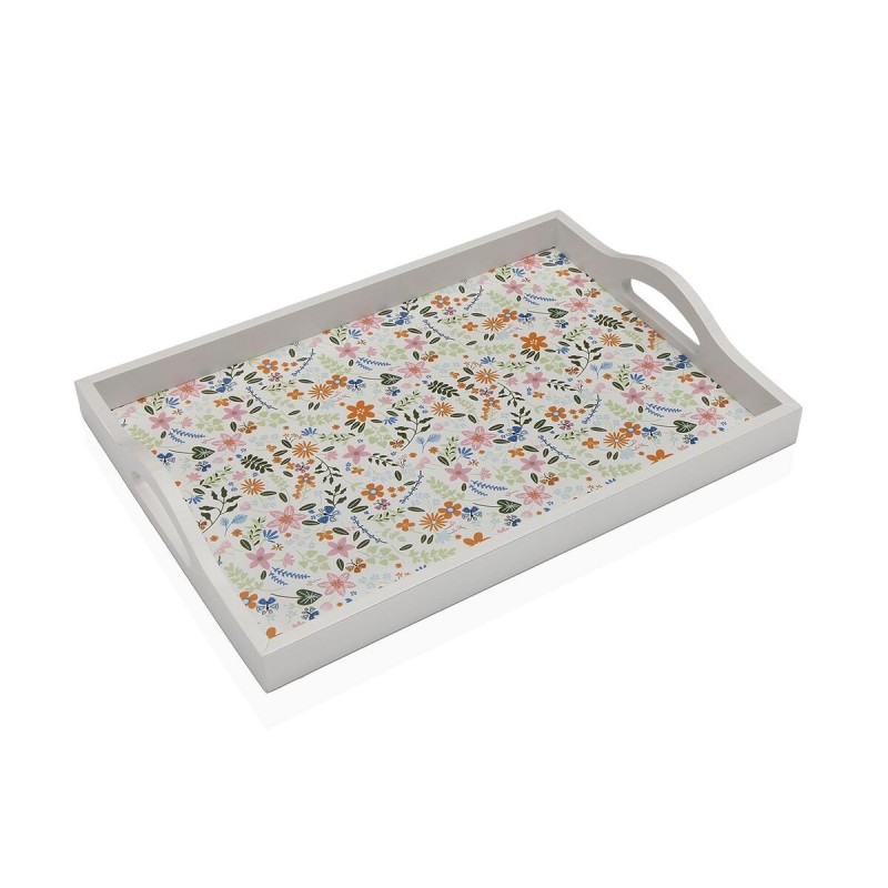 Vassoio Versa Legno MDF 24 x 4,5 x 34 cm Fiori