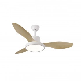 Ventilatore da Soffitto con Luce Romimex Bianco Naturale