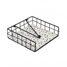 Portatovagliolo Versa Acciaio 35 x 0,03 x 25 cm
