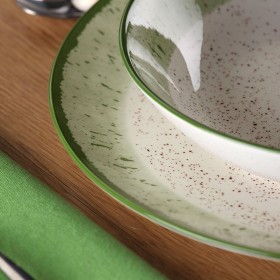 Servizio di Piatti Versa Verde Porcellana 18 Pezzi