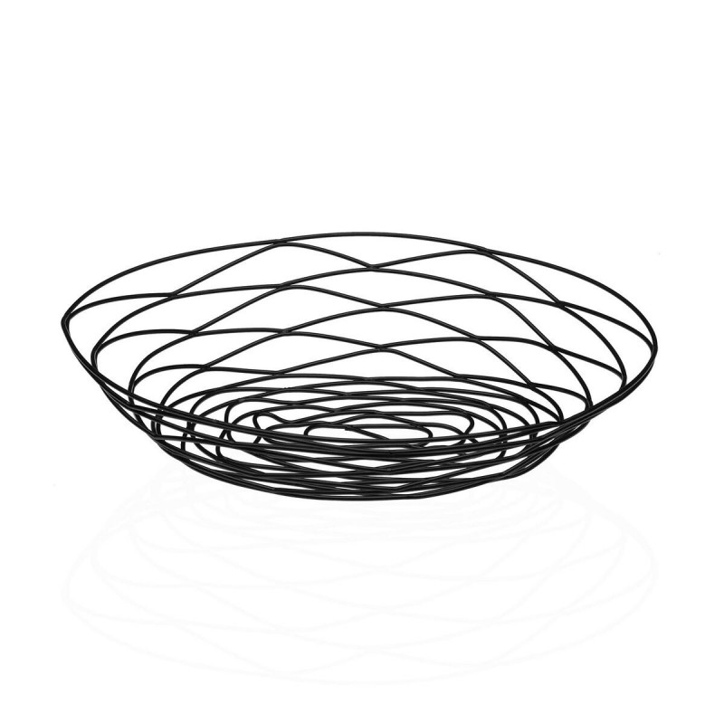 Portafrutta Versa Nero Metallo Acciaio 23 X 7 X 31 CM