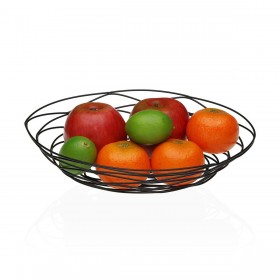 Portafrutta Versa Nero Metallo Acciaio 23 X 7 X 31 CM