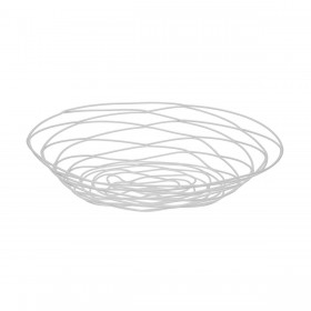 Portafrutta Versa Bianco Metallo Acciaio 23 X 7 X 31 CM