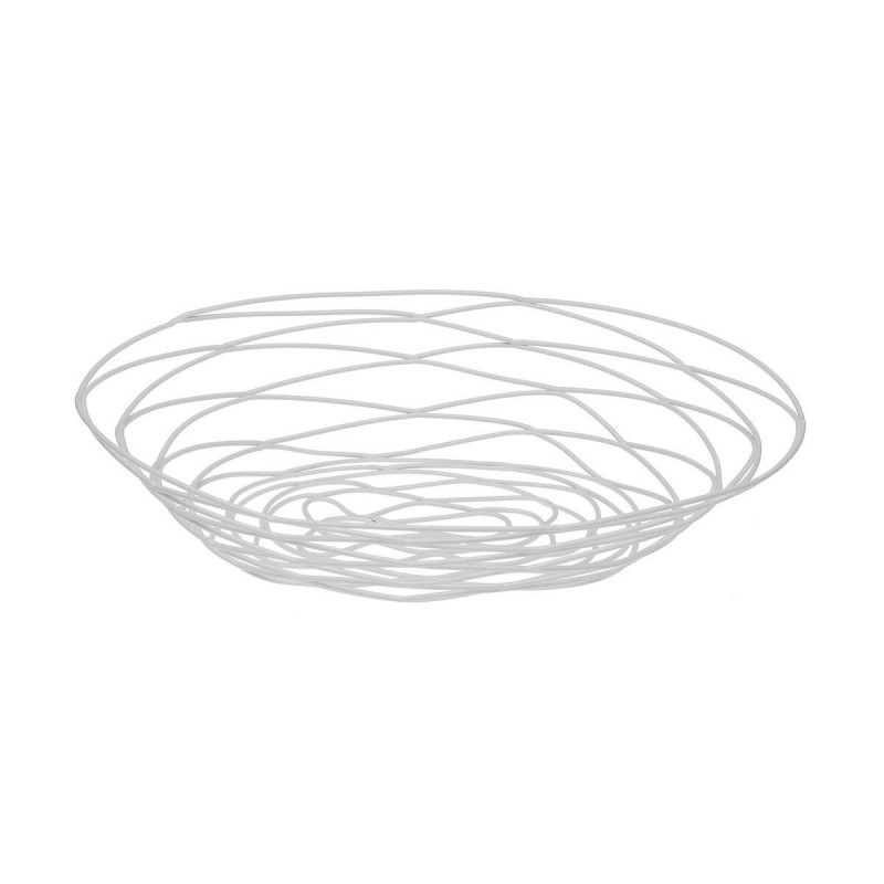 Portafrutta Versa Bianco Metallo Acciaio 23 X 7 X 31 CM
