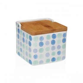 Portasale con Coperchio Versa Ceramica 12,2 x 11,5 x 12,2 cm