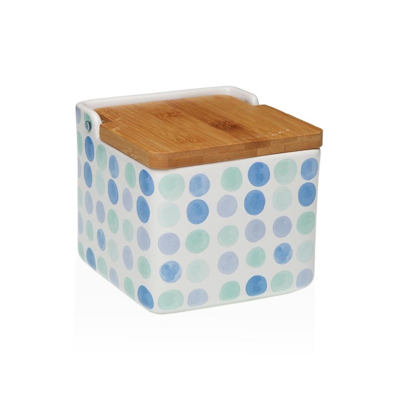 Portasale con Coperchio Versa Ceramica 12,2 x 11,5 x 12,2 cm