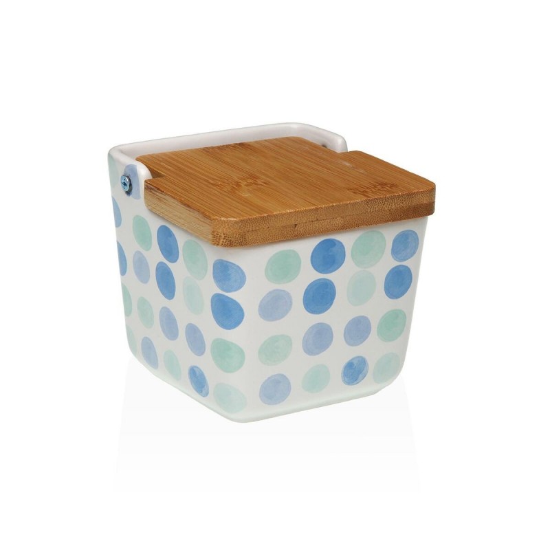 Portasale con Coperchio Versa Ceramica 8,8 x 8,5 x 8,8 cm