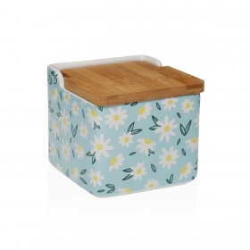 Portasale con Coperchio Versa DAISY  Ceramica 12,2 x 11,5 x 12,2 cm