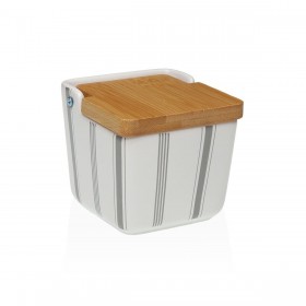Portasale con Coperchio Versa G-LINES Ceramica 8,8 x 8,5 x 8,8 cm