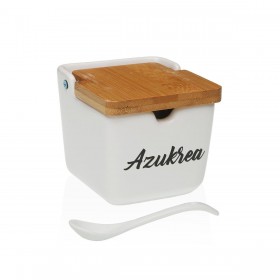 Portazucchero Versa AZUKREA Bianco Ceramica 8,8 x 8,5 x 8,8 cm