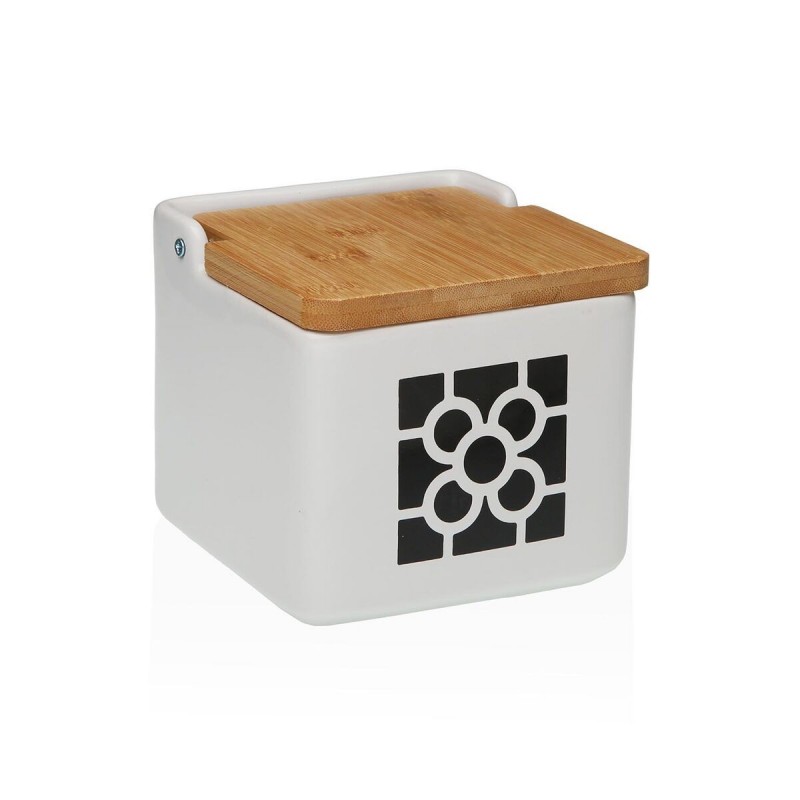 Portasale con Coperchio Versa Ceramica 12,2 x 11,5 x 12,2 cm