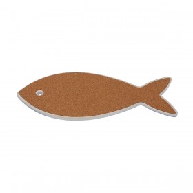 Sottopentola Versa Sughero Ceramica Pesce 12 X 0,7 X 29 CM