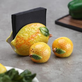 Portatovagliolo Versa Ceramica 9 X 13,8 X 5,6 CM Limone