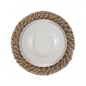 Sottopentola Versa Bianco Tessile Giacinto d'acqua 38 cm