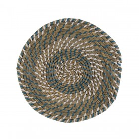 Sottopentola Versa Azzurro Bianco Tessile Giacinto d'acqua 38 cm