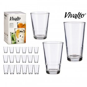 Set di Bicchieri Vivalto S18091/BHA Trasparente Vetro