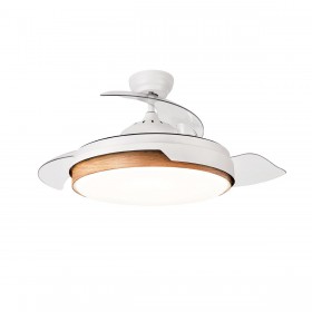 Ventilatore da Soffitto con Luce Romimex Bianco Naturale