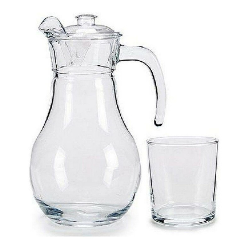 Set di Bicchieri Vivalto BIG-S3604465 Trasparente Vetro Brocca