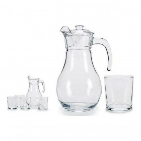Set di Bicchieri Vivalto BIG-S3604465 Trasparente Vetro Brocca