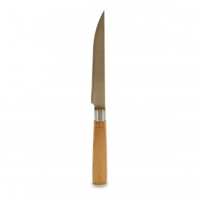 Coltello da Cucina Kinvara KT116042D Marrone Argentato Bambù Acciaio inossidabile 2 x 24 x 2 cm