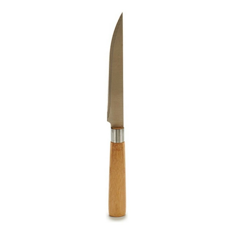 Coltello da Cucina Kinvara KT116042D Marrone Argentato Bambù Acciaio inossidabile 2 x 24 x 2 cm