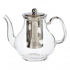 Teiera Vivalto Classic Trasparente Cristallo Acciaio 1,1 L