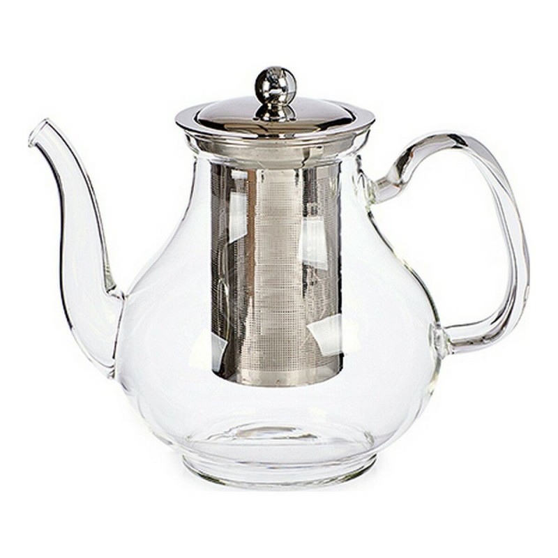 Teiera Vivalto Classic Trasparente Cristallo Acciaio 1,1 L