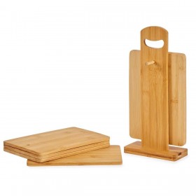Set di taglieri Vintage Coconut JWKW-4411 Marrone Tagliere Con supporto
