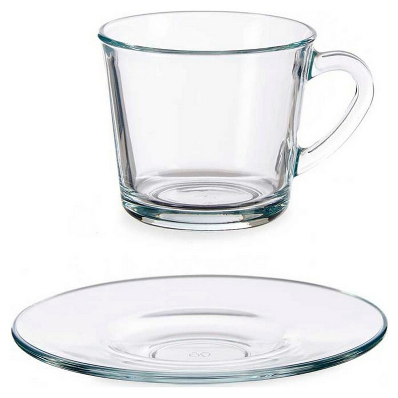 Set da Caffè Pasabahce Basic Trasparente Vetro 190 ml