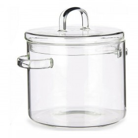 Pentola con Coperchio Vivalto TP-HM05-1800/BHA1 Trasparente Vetro Borosilicato 15,4 x 16,8 x 20,5 cm