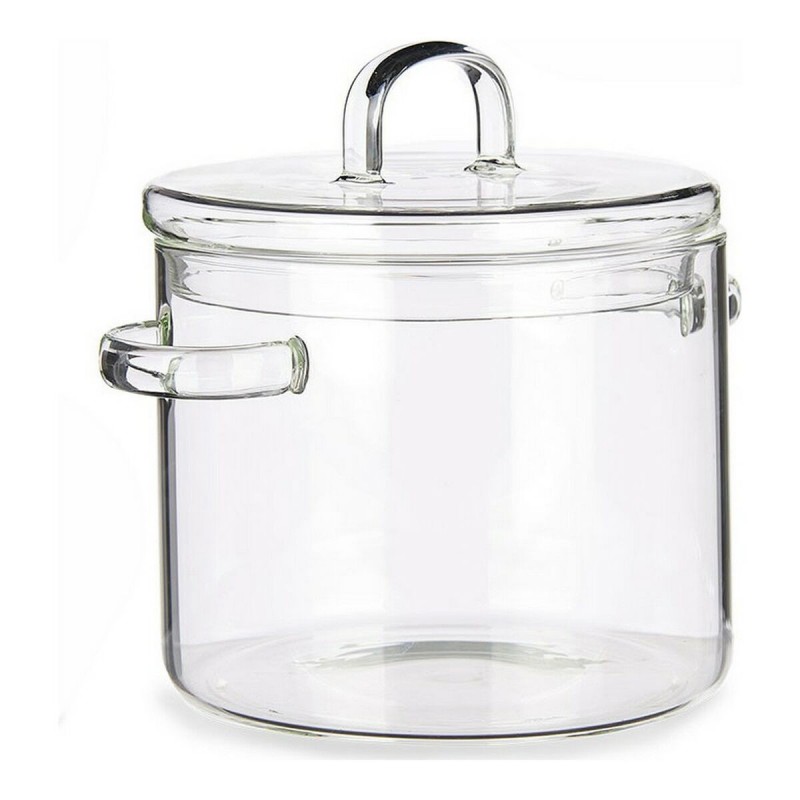 Pentola con Coperchio Vivalto TP-HM05-1800/BHA1 Trasparente Vetro Borosilicato 15,4 x 16,8 x 20,5 cm