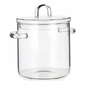 Pentola con Coperchio Vivalto TP-HM05-2200/BHA1 Trasparente Vetro Borosilicato 15,3 x 19,5 x 21 cm