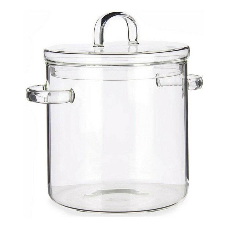 Pentola con Coperchio Vivalto TP-HM05-2200/BHA1 Trasparente Vetro Borosilicato 15,3 x 19,5 x 21 cm