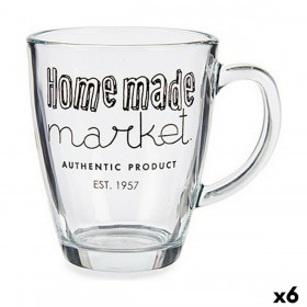 Tazza Mug Vivalto Market Trasparente 320 ml (6 Unità)