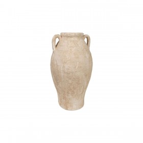 Vaso Romimex Bianco Terracotta 21 x 37 x 21 cm Con manici