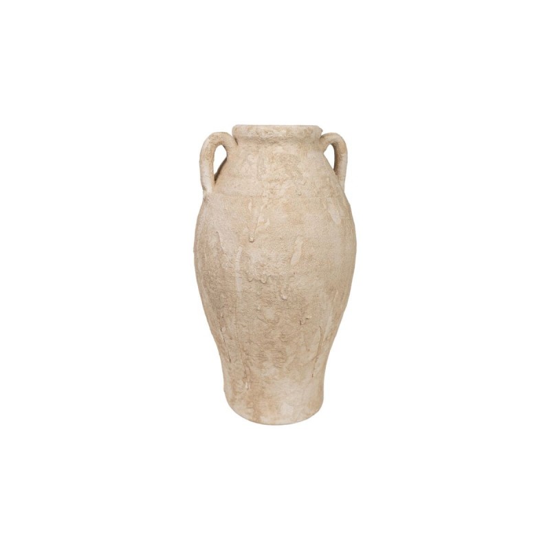 Vaso Romimex Bianco Terracotta 21 x 37 x 21 cm Con manici