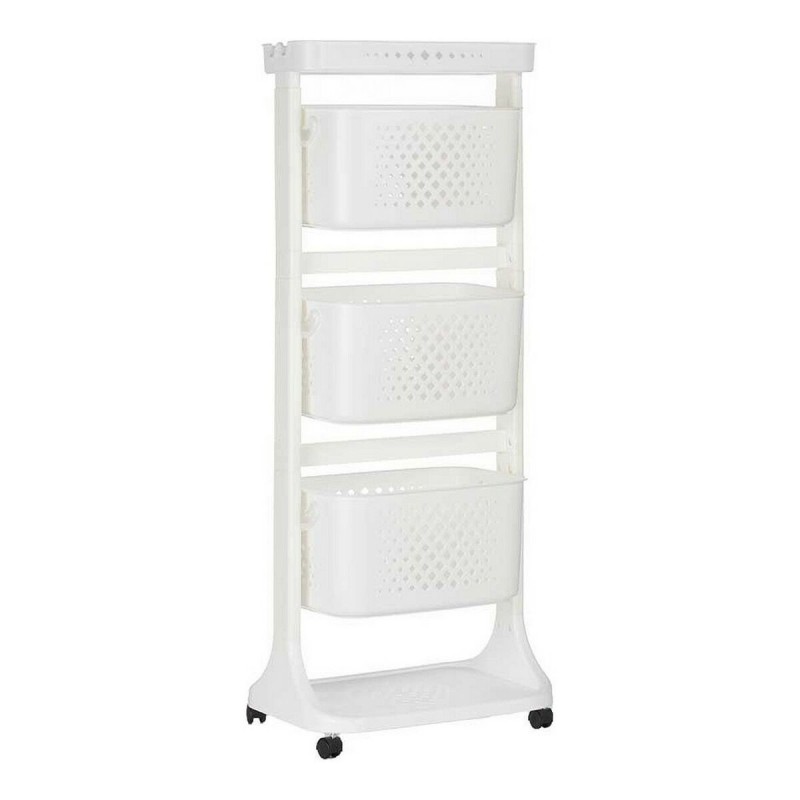 Carrello per Verdure Kinvara TP-749 Bianco polipropilene Plastica 33 x 112 x 41 cm