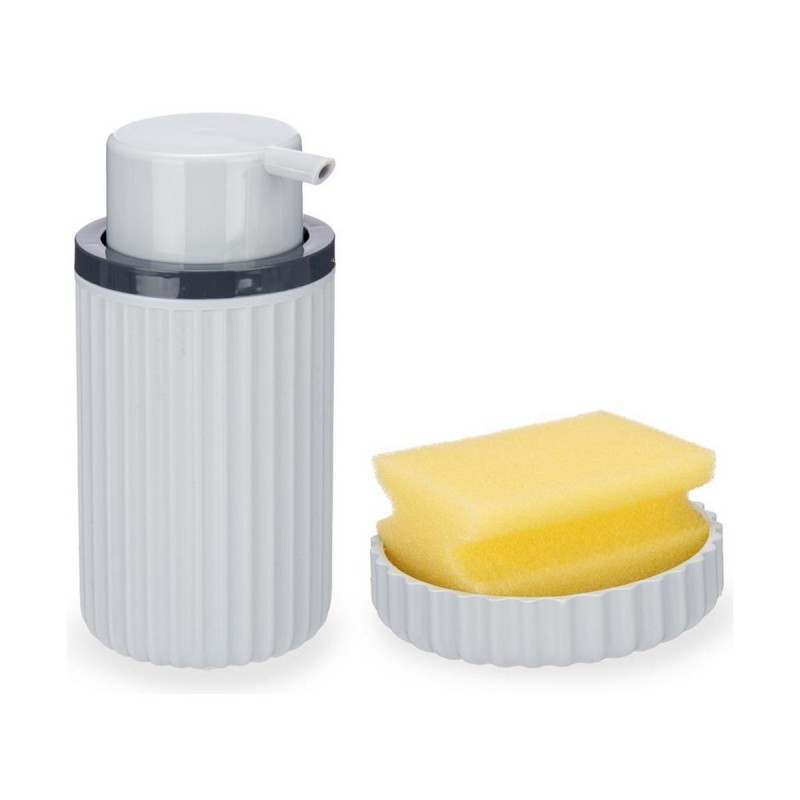 Dispenser di Sapone 2 in 1 per Lavandino Kinvara 3356-2 Plastica
