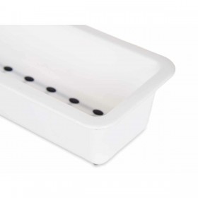 Vassoio Portaposate Kinvara CN18819 Bianco Nero Caucciù polipropilene 8,5 x 5 x 24 cm (36 Unità)